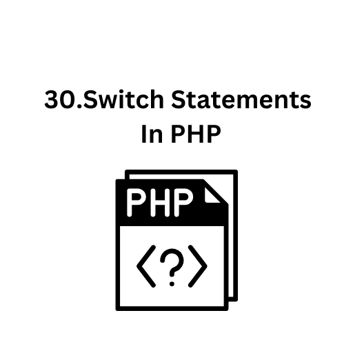 30.Switch Statements In PHP